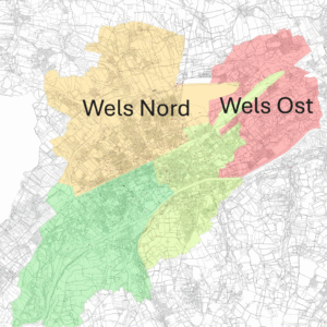 Plan Umspannwerke Wels Nord und Ost